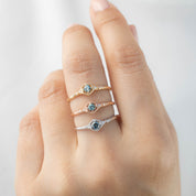 Agatha Ring, 0.15ct Montana Sapphire of your choice