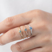 Agatha Ring, 0.15ct Montana Sapphire of your choice