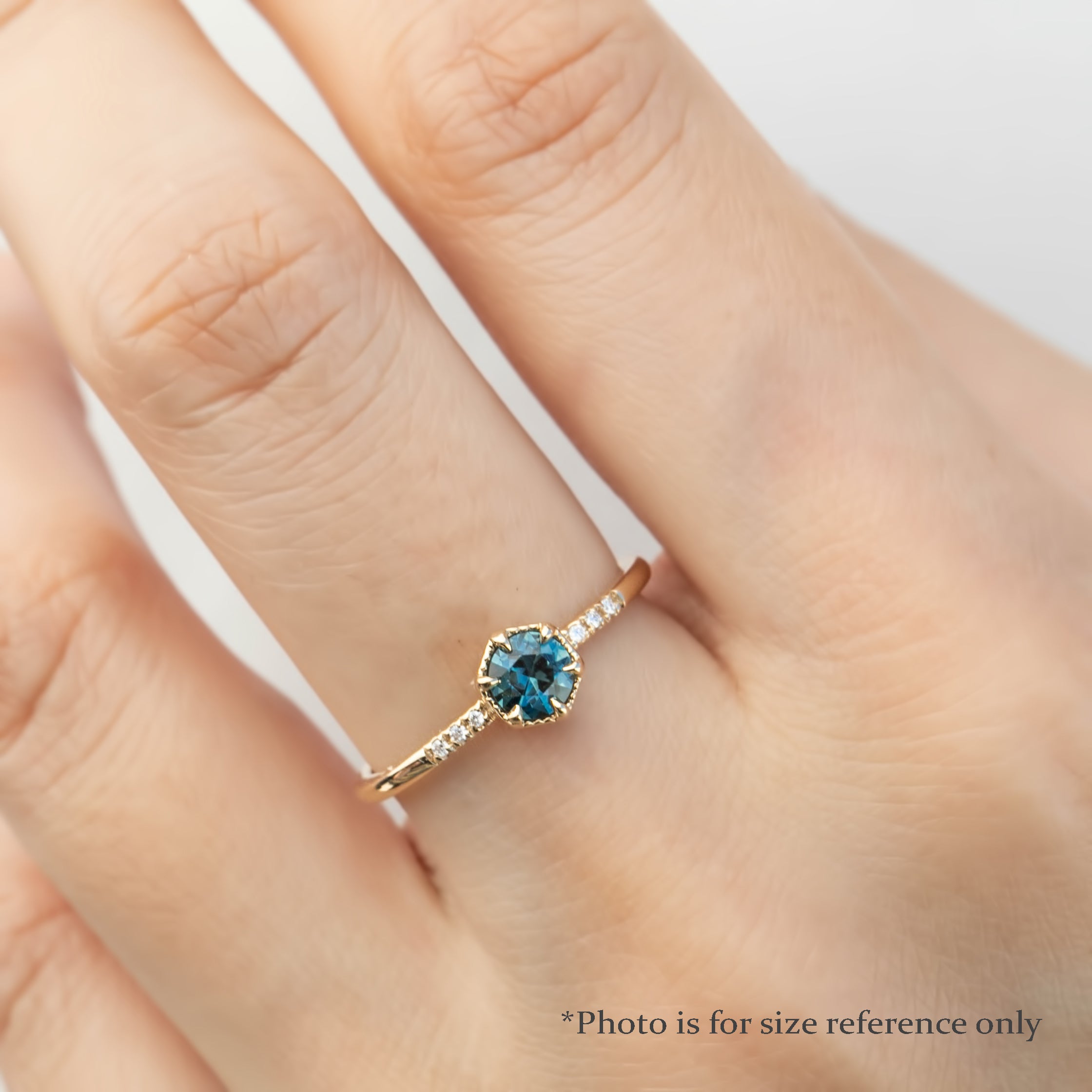 Grace Ring, 0.45ct Montana Sapphire