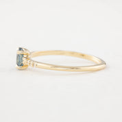 Eloise Ring, 0.45ct Montana Sapphire of your choice, oval shape gemstone