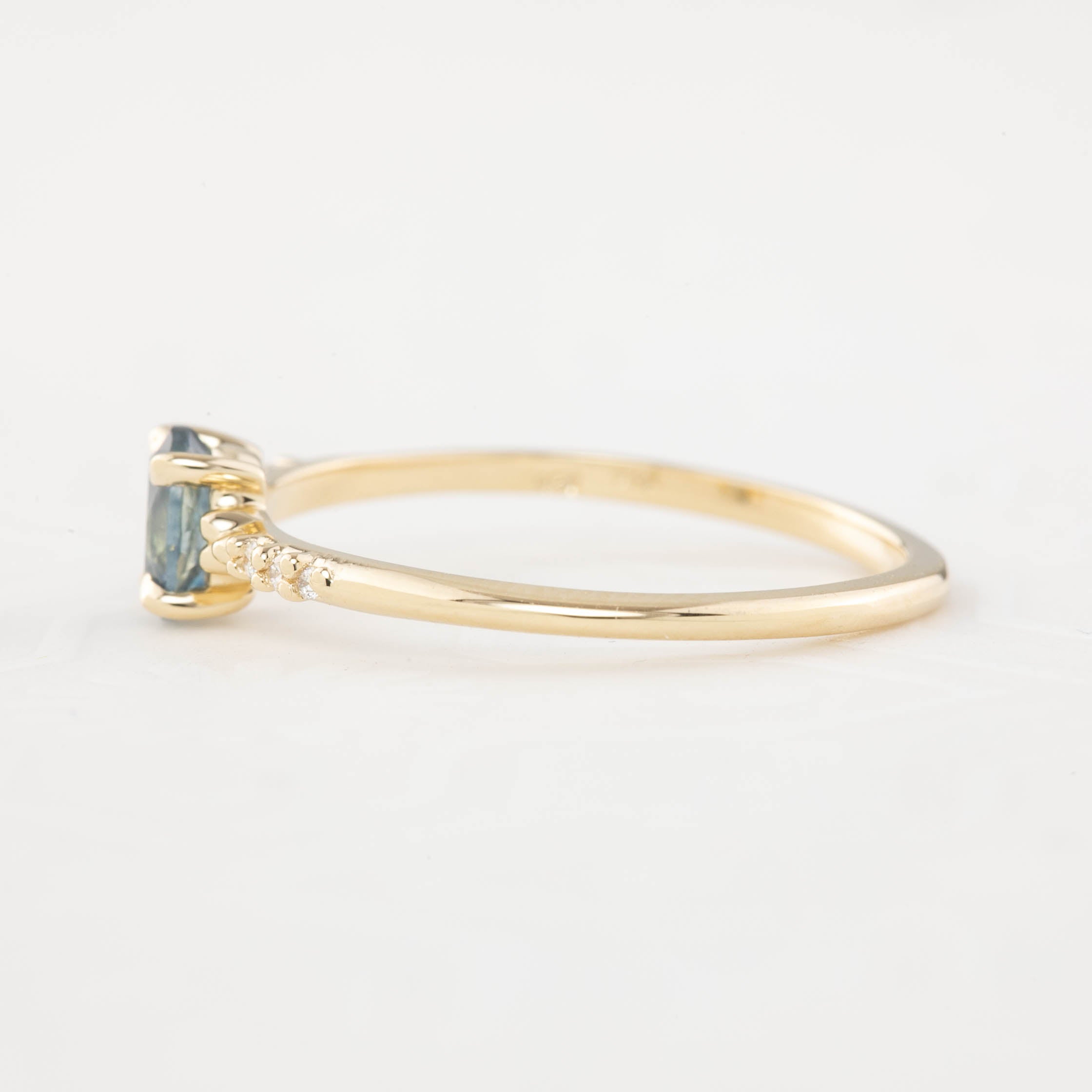 Eloise Ring, 0.45ct Montana Sapphire of your choice, oval shape gemstone
