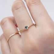 Estel Ring, 0.20ct Unheated Sapphire of your choice, oval shape gemstone