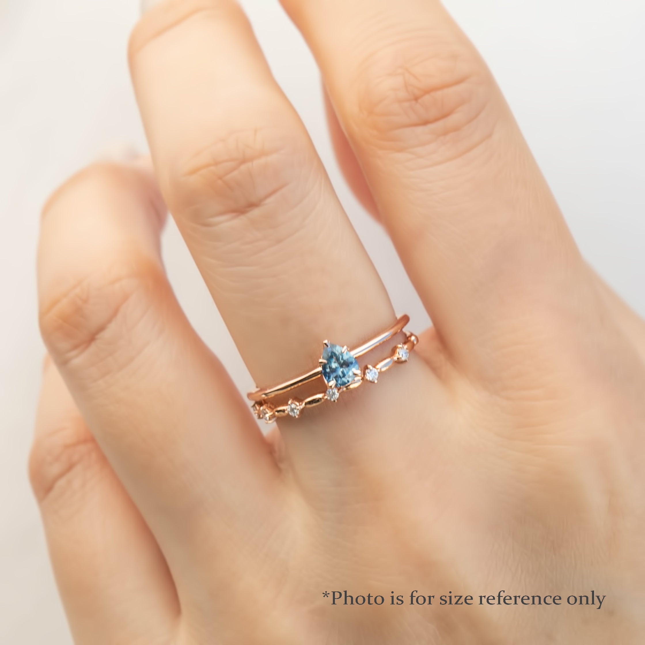 Sara Ring, 0.35ct Montana Sapphire