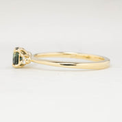 Sofia Ring - 5mm 0.60ct Queensland Green Sapphire