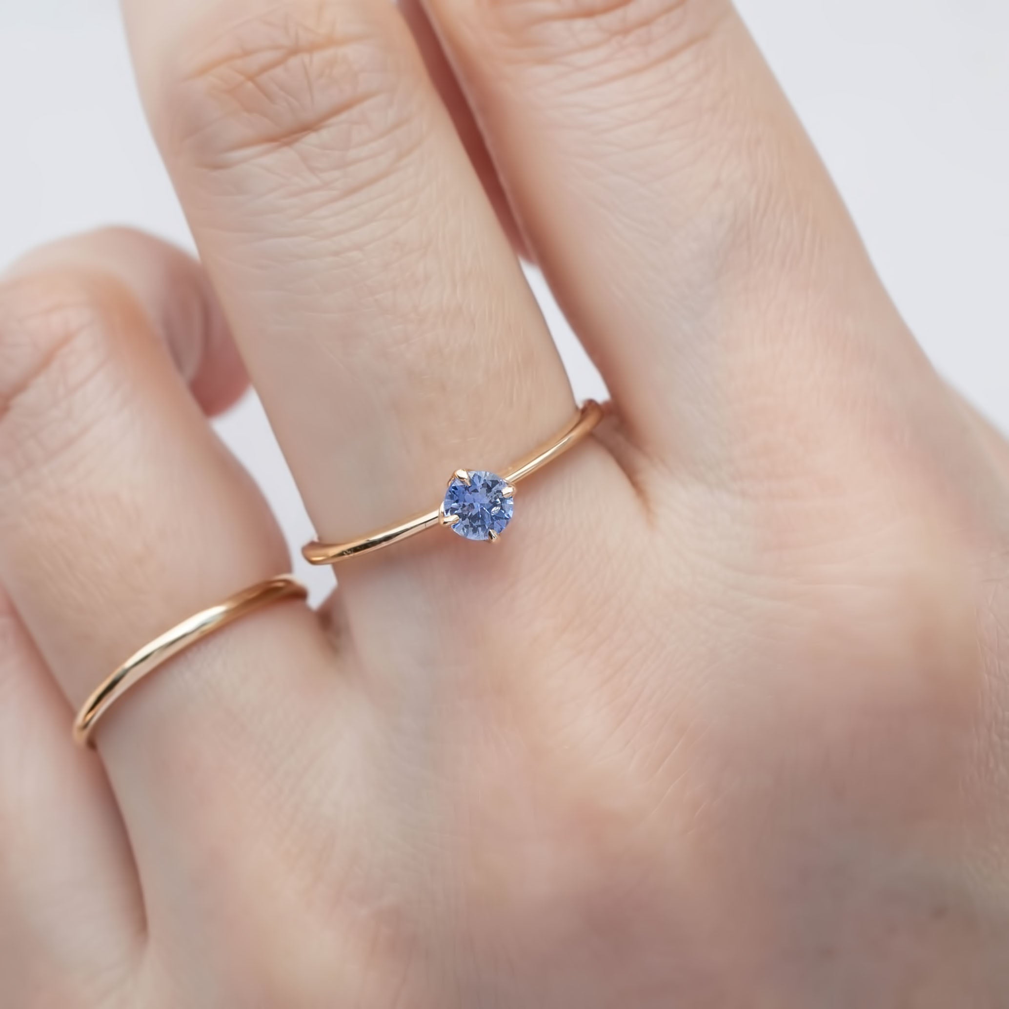 Alice Ring, 0.30ct Ceylon Sapphire of your choice