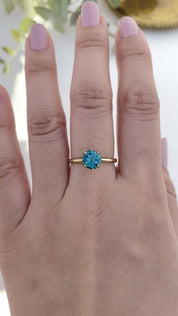 Sara Ring - 1.41ct Green Montana Sapphire (One of a kind)