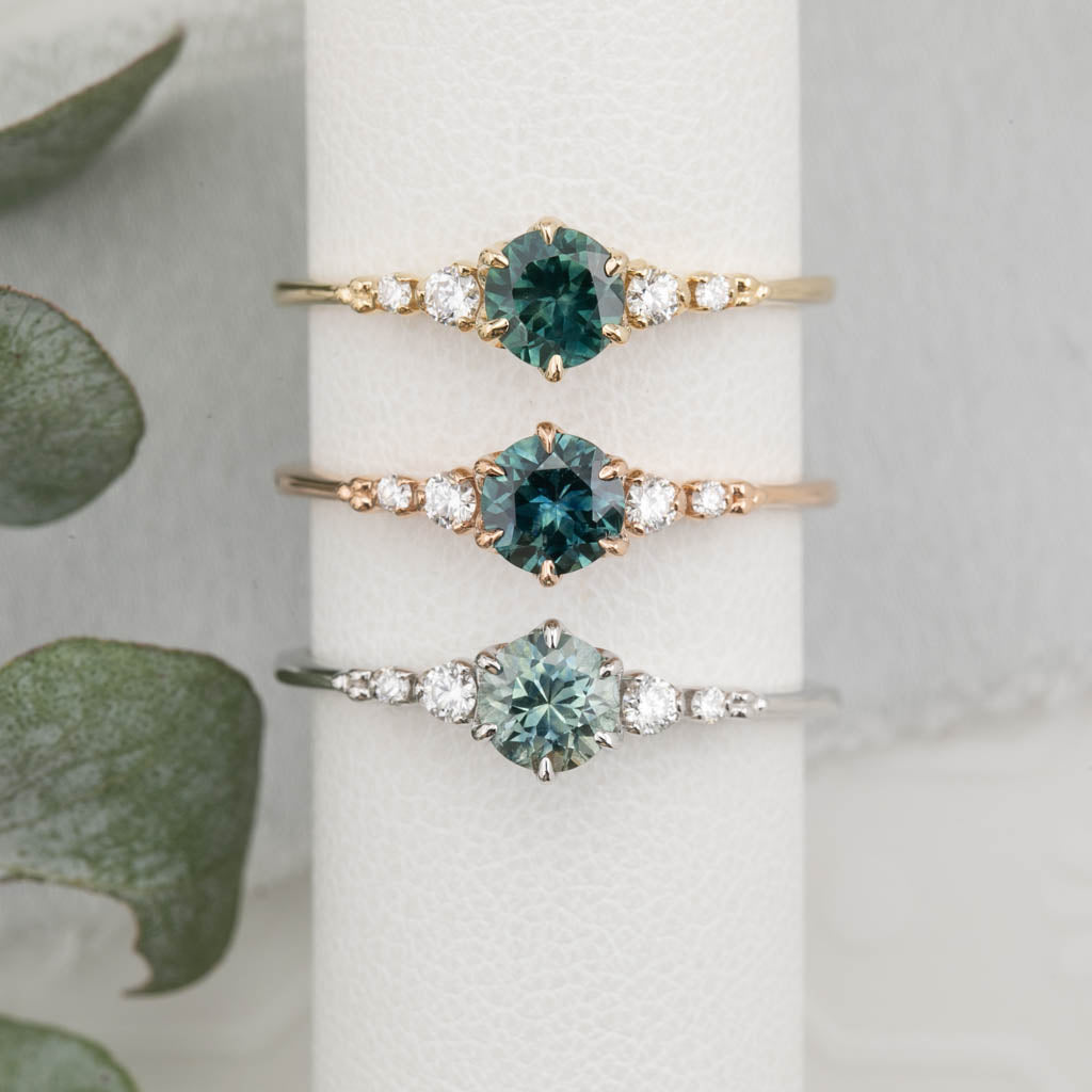 Estel Fleur Ring, 0.60ct Montana Sapphire