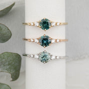 Estel Fleur Ring, 0.60ct Montana Sapphire