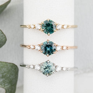 Estel Fleur Ring, 0.60ct Montana Sapphire