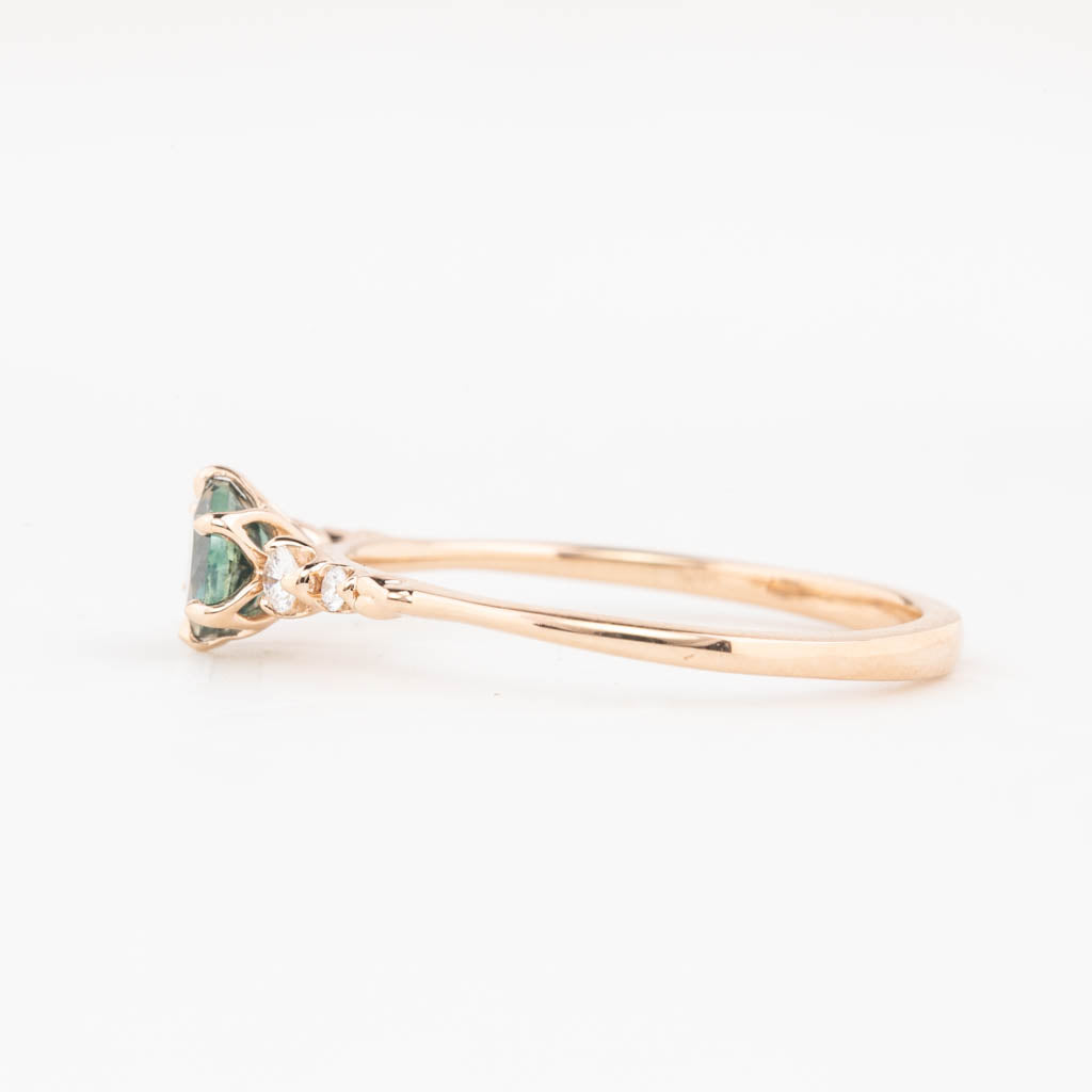 Estel Fleur Ring, 0.60ct Montana Sapphire