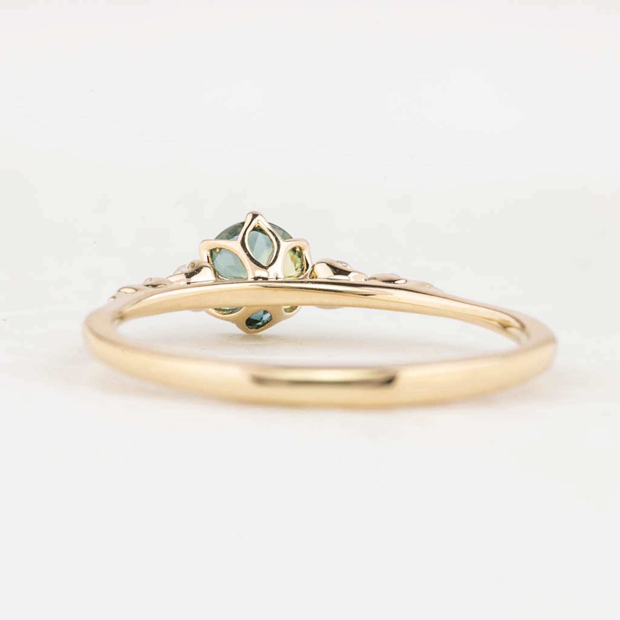 Estel Fleur Ring, 0.50ct Queensland Sapphire of your choice