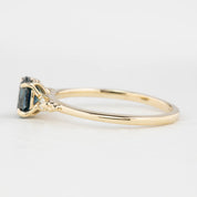 Estel Ring, 0.95ct Montana Sapphire, oval shape gemstone