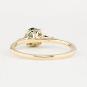 Estel Ring, 0.95ct Montana Sapphire, oval shape gemstone
