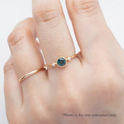 Moon & Star Ring, 0.45ct Sapphire