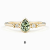 Estel Bezel Ring, 0.55ct Montana Sapphire