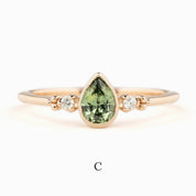 Estel Bezel Ring, 0.55ct Montana Sapphire
