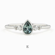 Estel Bezel Ring, 0.55ct Montana Sapphire
