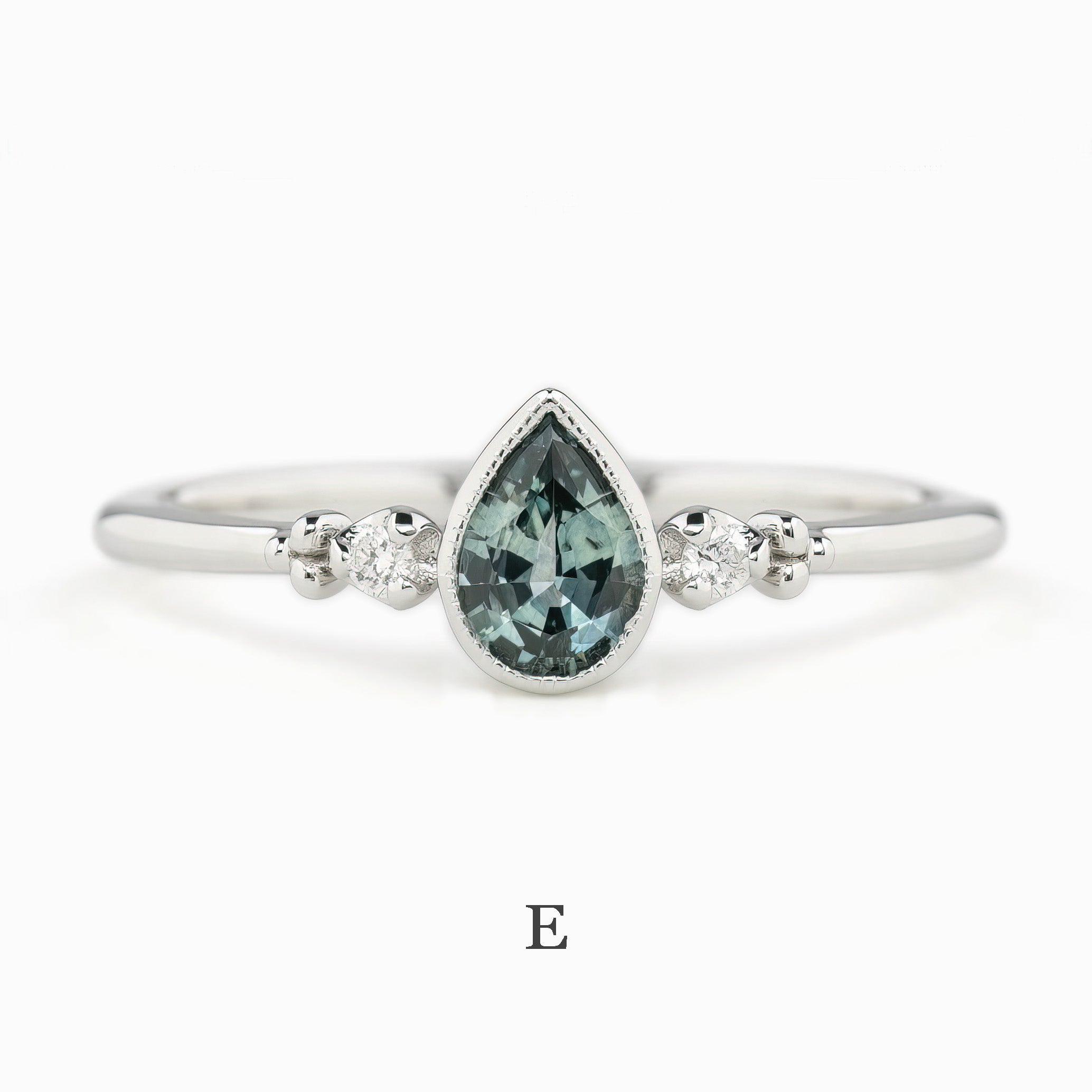Estel Bezel Ring, 0.55ct Montana Sapphire