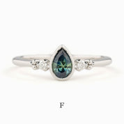 Estel Bezel Ring, 0.55ct Montana Sapphire