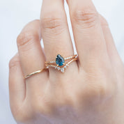 Grace Ring, 0.73ct Blue Montana Sapphire
