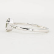 Grace Ring, 0.77ct Parti Blue Green Queensland Sapphire