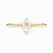 Alice Ring, 0.30ct Oval Rose Cut Diamond