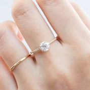 Sabrina Ring, 1.00ct European Cut Diamond