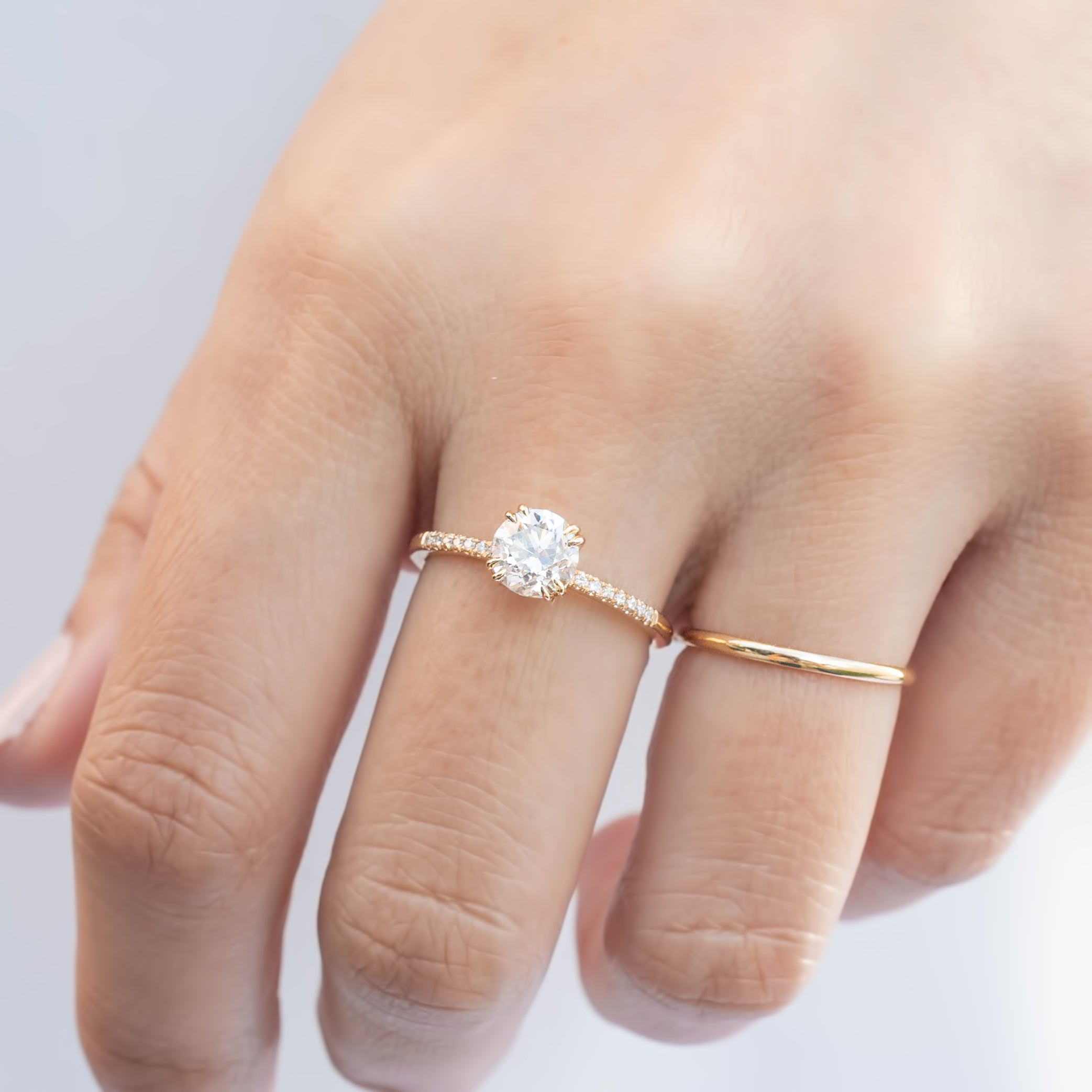 Sabrina Ring, 1.00ct European Cut Diamond