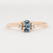 Teresa Ring, 0.60ct Montana Sapphire, oval shape gemstone