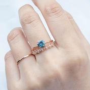 Nina Ring, 0.91ct Montana Sapphire