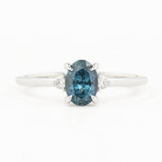 Emilie Ring, 1.17ct Montana Sapphire, oval shape gemstone