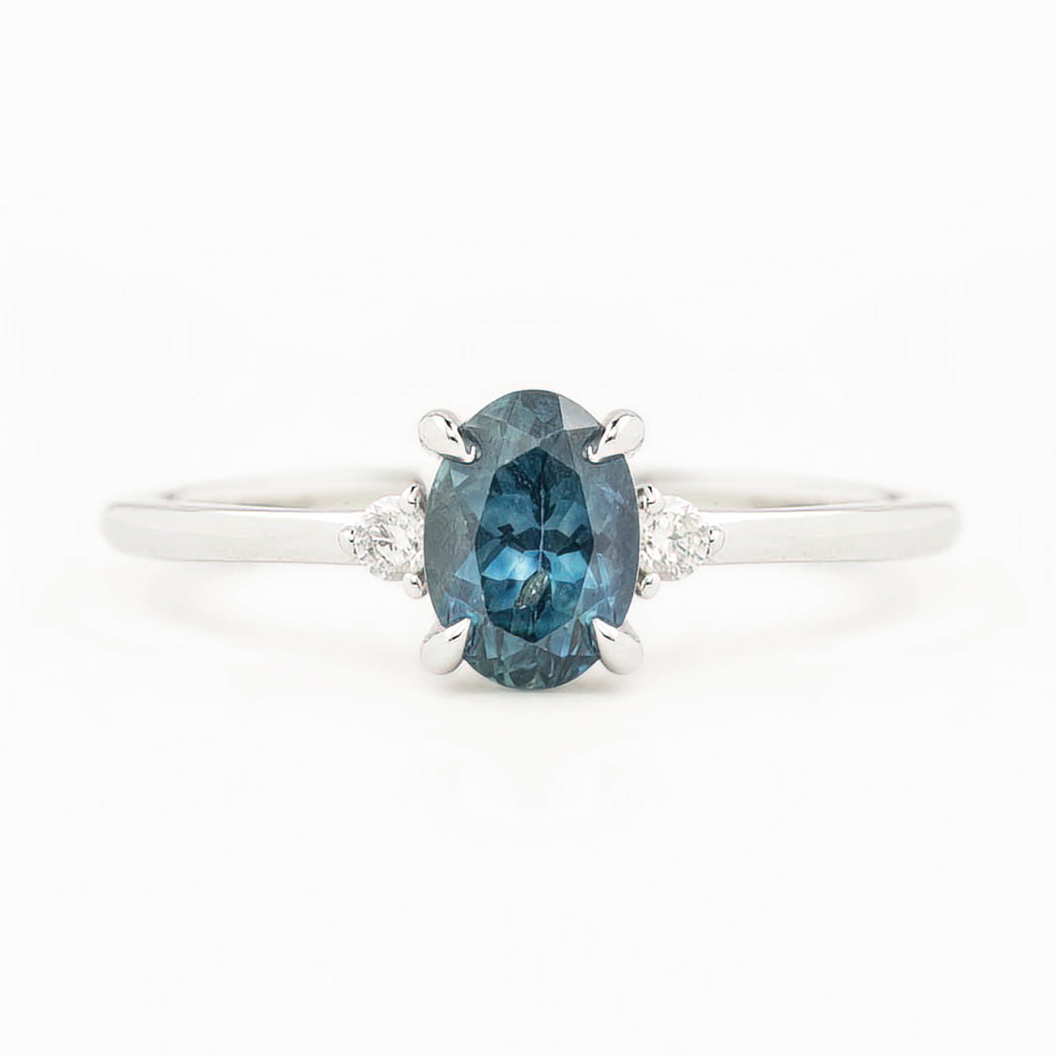 Emilie Ring, 1.17ct Montana Sapphire, oval shape gemstone