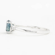 Emilie Ring, 1.17ct Montana Sapphire, oval shape gemstone