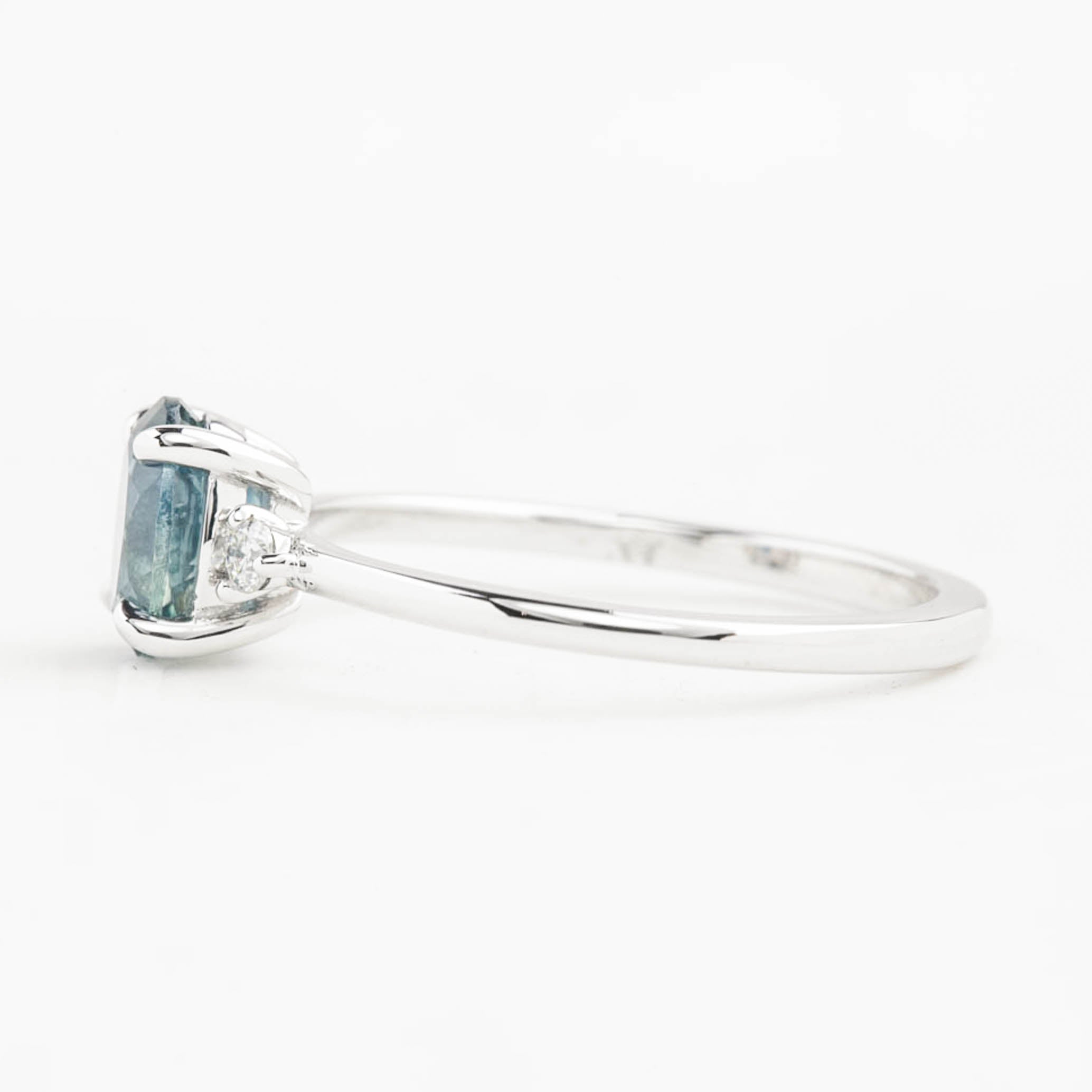 Emilie Ring, 1.17ct Montana Sapphire, oval shape gemstone
