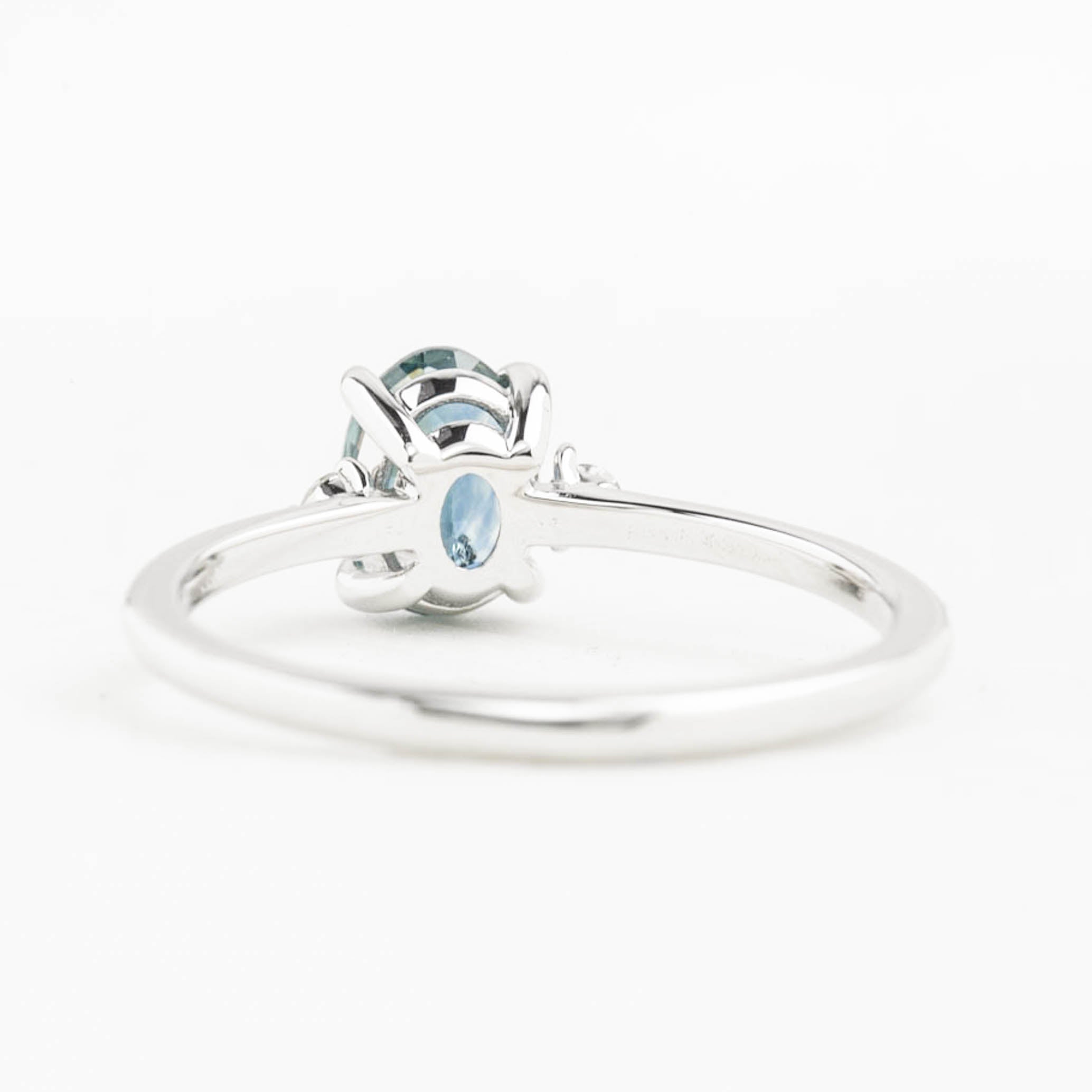 Emilie Ring, 1.17ct Montana Sapphire, oval shape gemstone