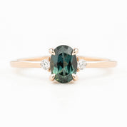 Emilie Ring, 1.23ct Queensland Sapphire, oval shape gemstone