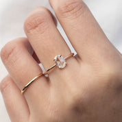 Lisa Oval Rose Cut Diamond Ring