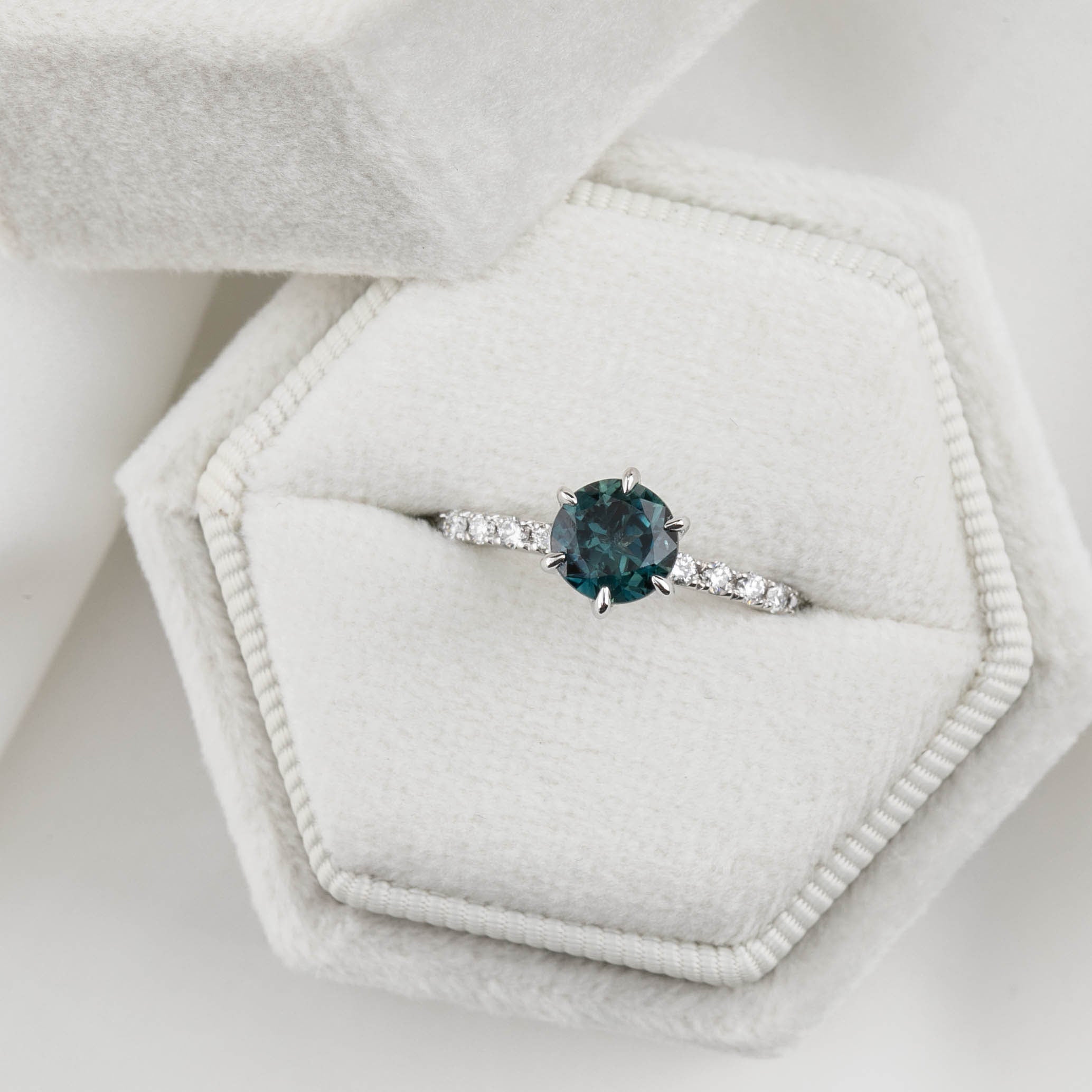 Maria Luxe Ring, 1.03ct Queensland Sapphire