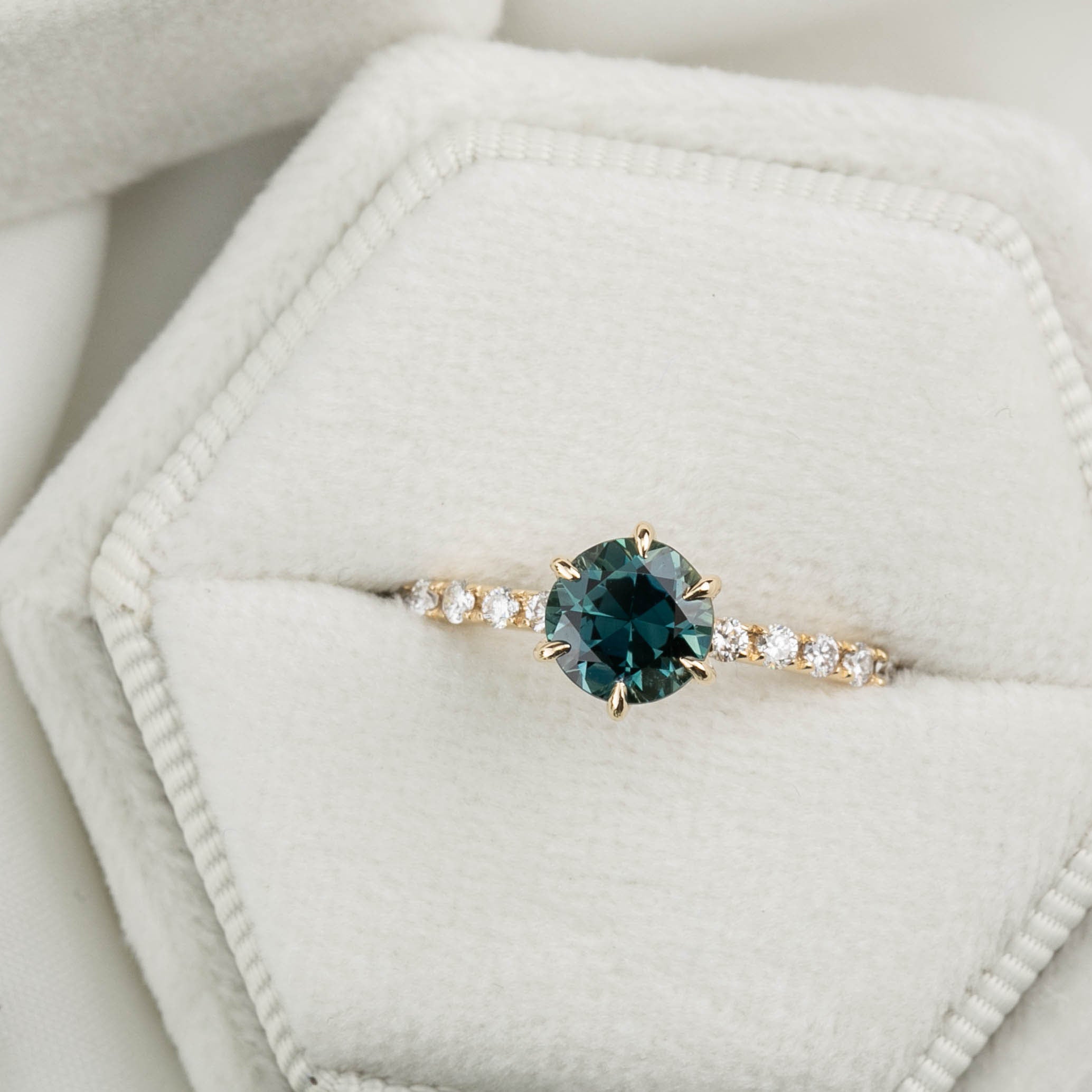 Maria Luxe Ring, 1.11ct Queensland Sapphire