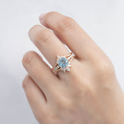 Maria Luxe Grand Ring, 2.06ct Montana Sapphire