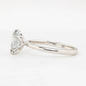 Floryn Ring - 1.32ct Faint Blue Unheated Sapphire Ring, 14k White Gold (One of a kind)