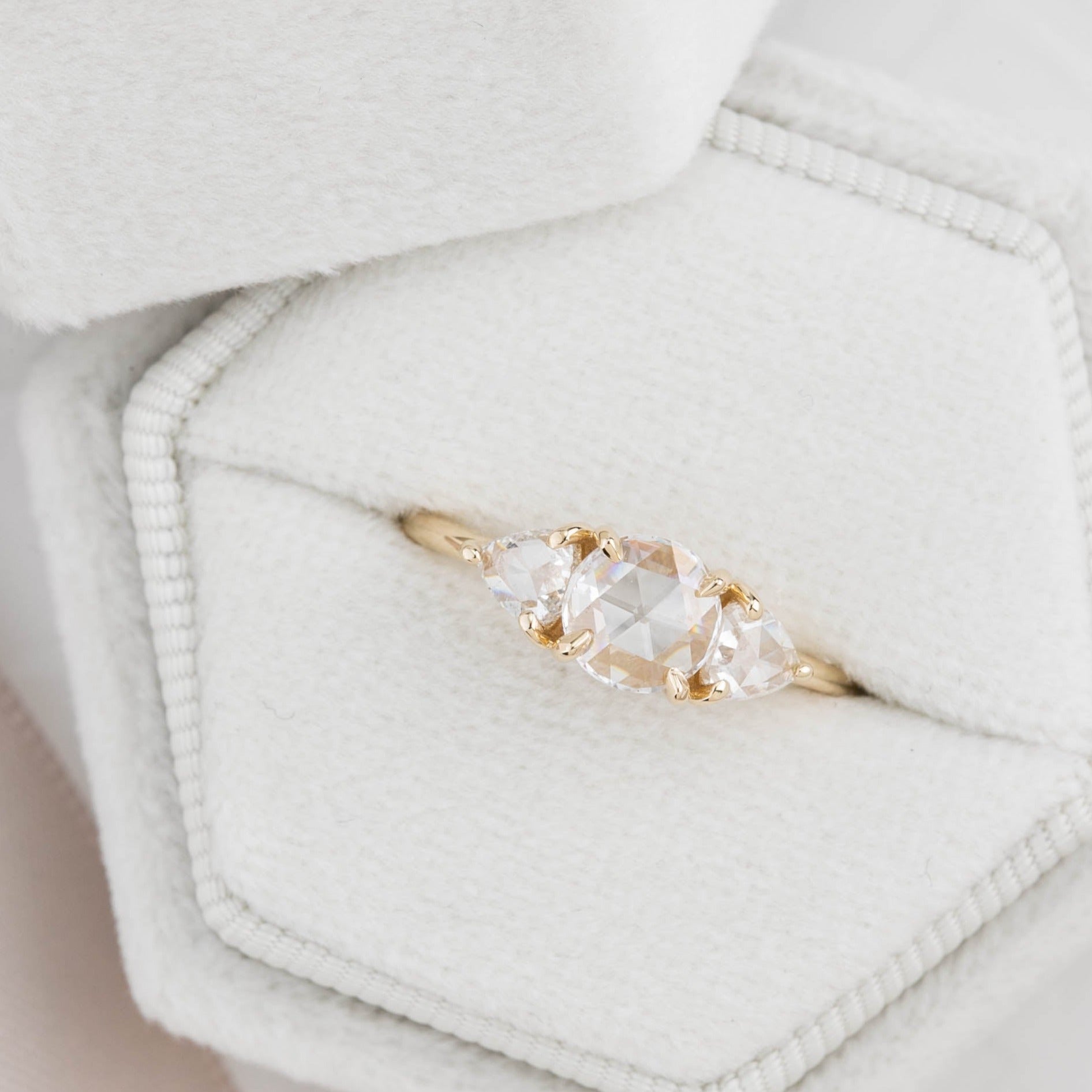 Madison Ring, 0.50ct Round Rose Cut Diamond