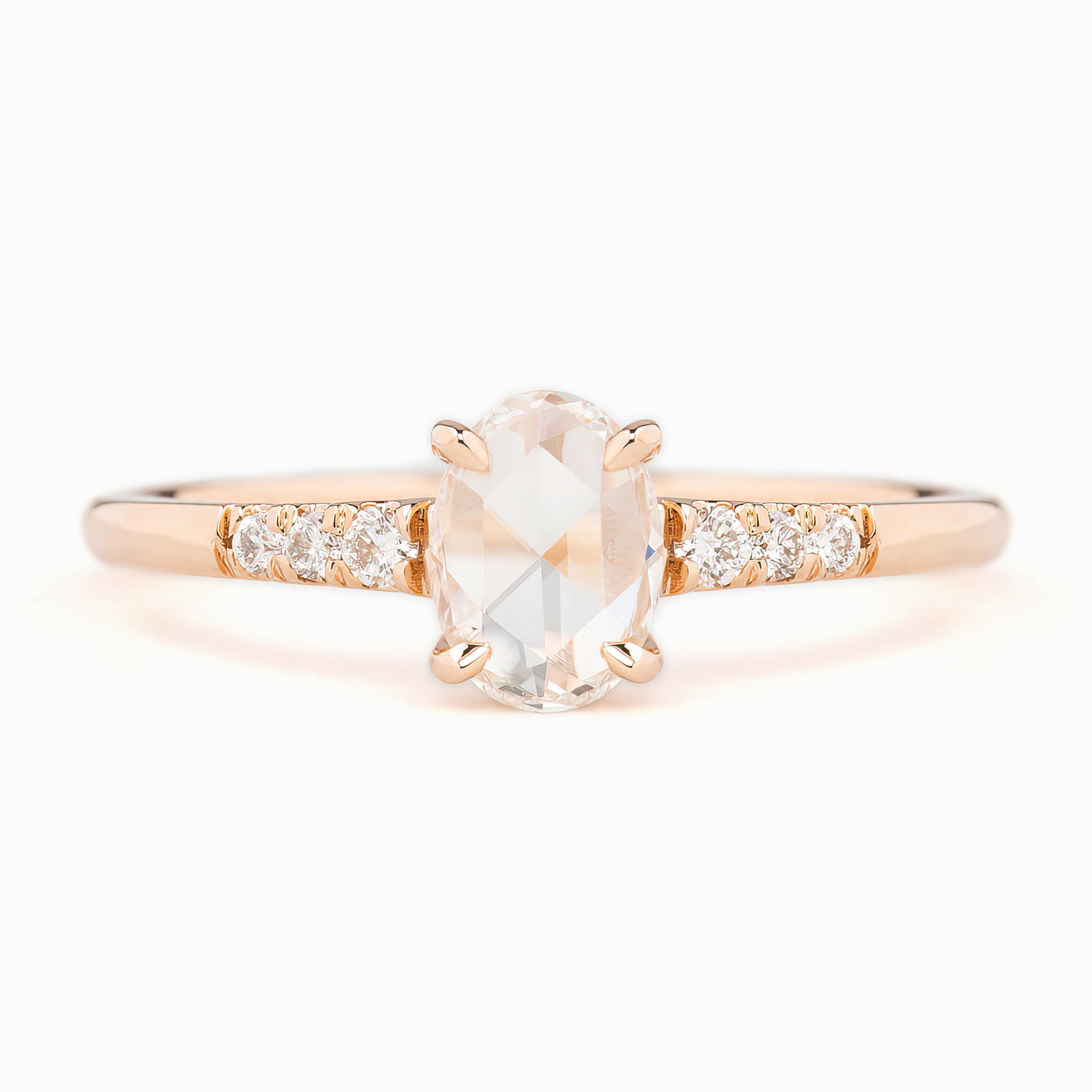 Gianna Oval Rose Cut Diamond Ring