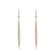 Diamond Crescent Earrings
