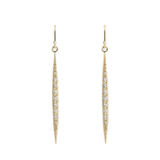 Diamond Crescent Earrings