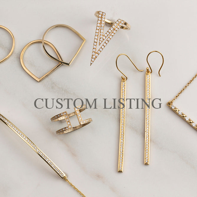 Custom Order for Ryan - Nina ring - cla-r110ov-7mm