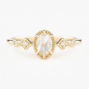 Stella Ring, 0.30ct Oval Rose Cut Diamond