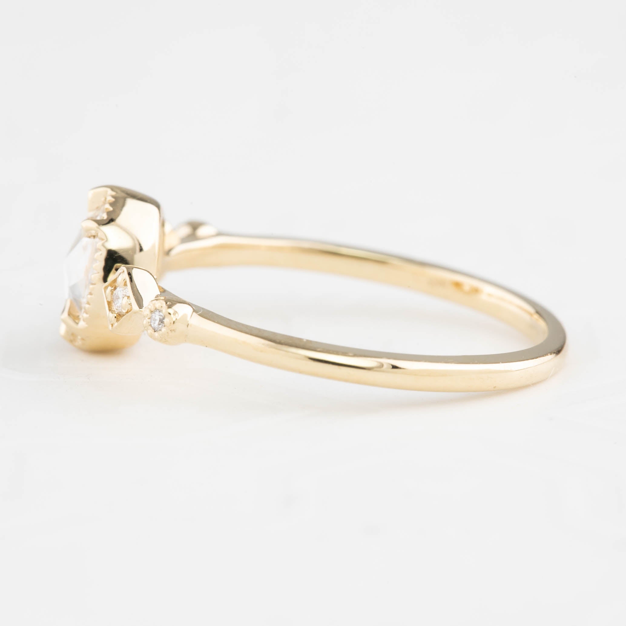 Stella Ring, 0.30ct Oval Rose Cut Diamond