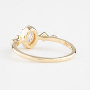 Stella Ring, 0.30ct Oval Rose Cut Diamond