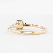 Estel Fleur Ring, Emerald-Cut Diamond